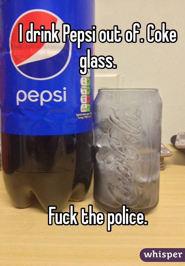 Fucking a Pepsi glass